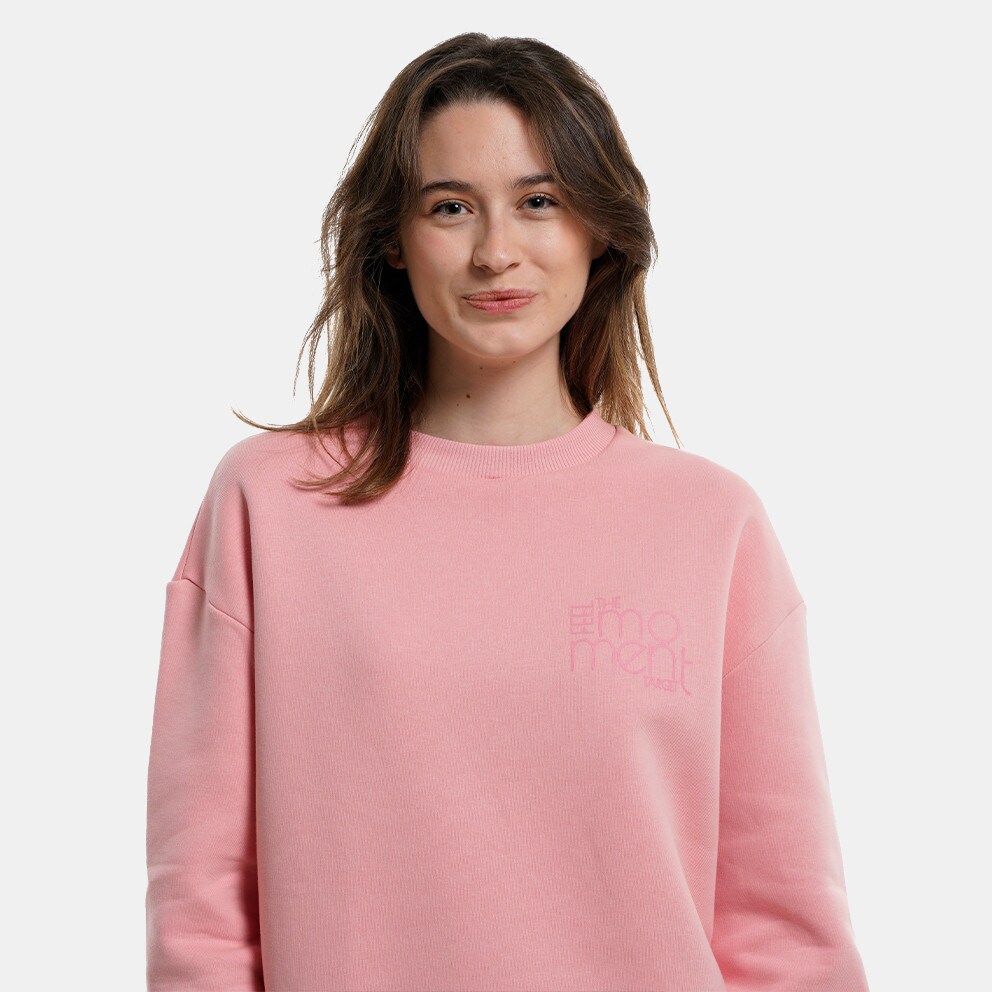 Target Loose Fleece "Moment Loose" Γυναικεία Μπλούζα Φούτερ