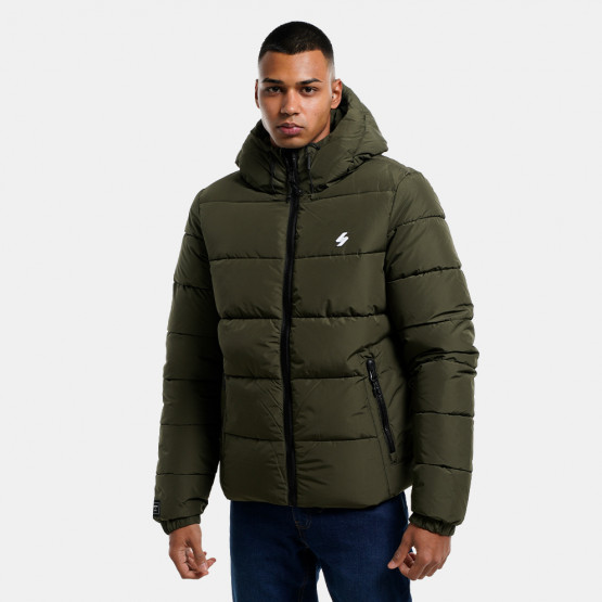 Superdry D1 Hooded Sports Puffer Μπουφαν Ανδρικο