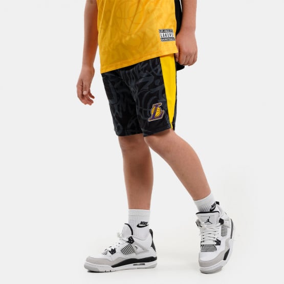 NBA Scribble Dribble Kid's Shorts Lakers