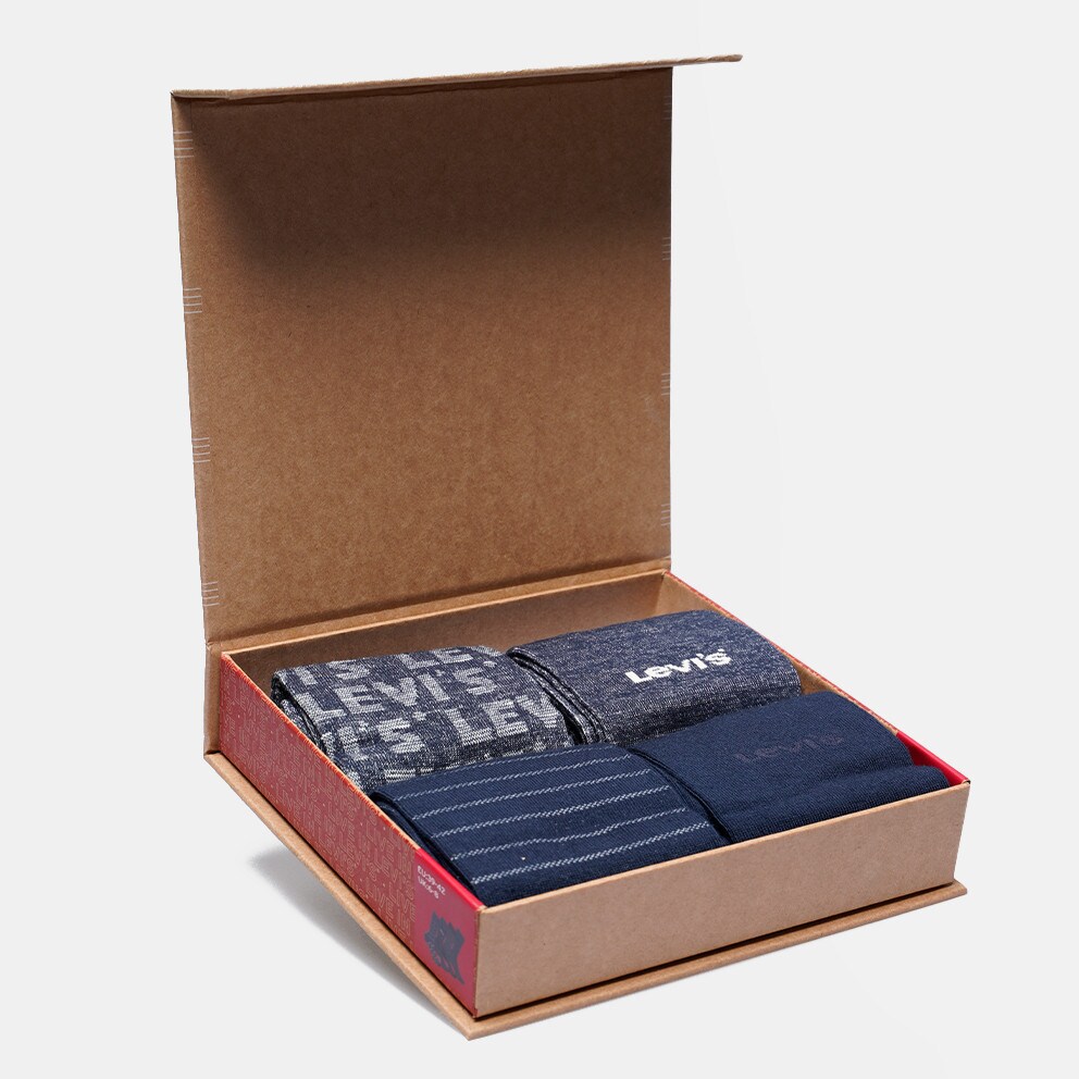 Levi's Giftbox Reg Cut Denim 4-Pack Men's Socks