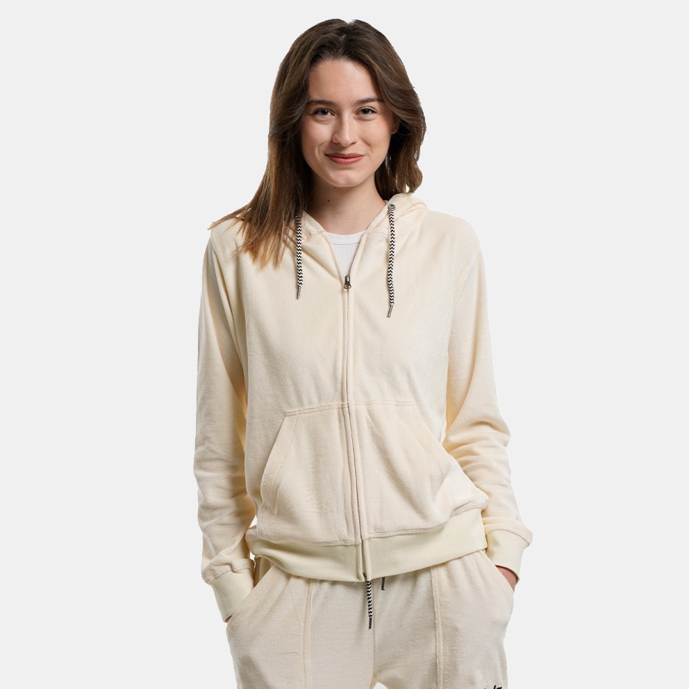 Body Action Women Velour Hoodie Γυναικεία Ζακέτα (9000120405_15334)