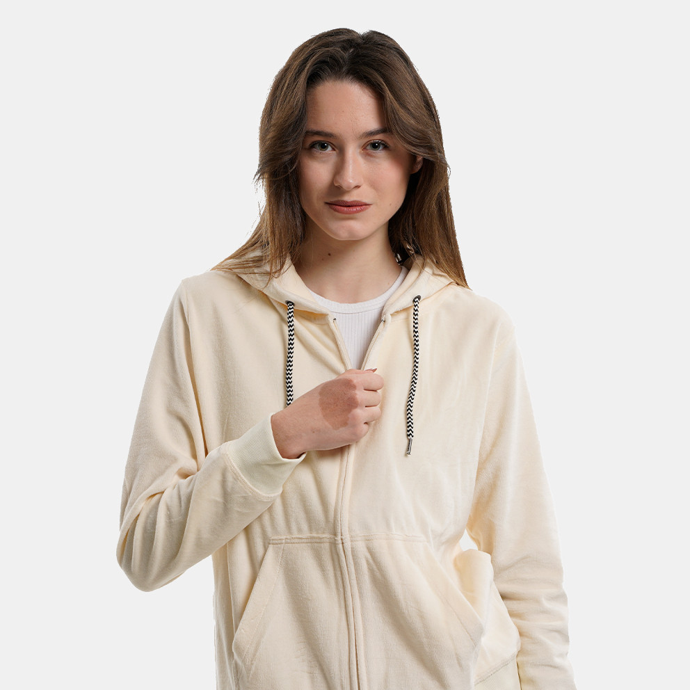 Body Action Women's Velour Hoodie Jacket