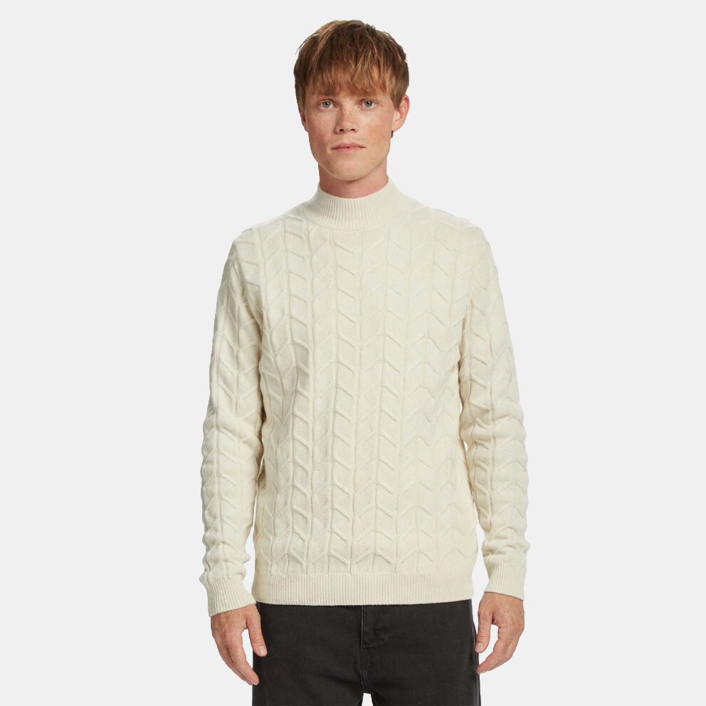 Pullover 'Rex' bianco verde scuro blu scuro - Gabba Bertram Roll Neck Men's  Knitted Sweater Single White 10077 - 0002