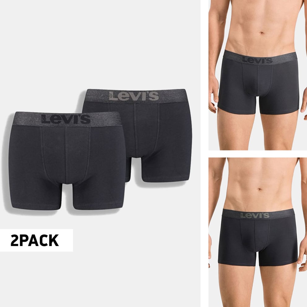 Levis Men Monstera Leaf Aop Boxer Brief 2-Pack Men's Trunks Black 37149-0629