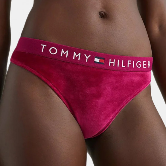 Tommy Jeans Thong Velour Γυναικείο Εσώρουχο