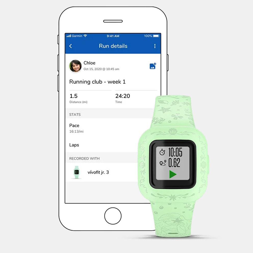 GARMIN Activity Tracker Garmin Vivofit Jr. 3 - Blue Stars Kids' Smartwatch