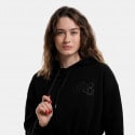 Target Loose Fleece "Moment Loose" Γυναικεία Cropped Μπλούζα με Κουκούλα