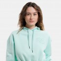 Target Loose Fleece "Moment Loose" Γυναικεία Cropped Μπλούζα με Κουκούλα