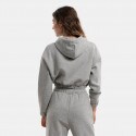 Target Loose Fleece "Moment Loose" Γυναικεία Cropped Μπλούζα με Κουκούλα