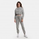 Target Loose Fleece "Moment Loose" Γυναικεία Cropped Μπλούζα με Κουκούλα