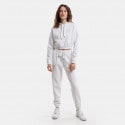 Target Loose Fleece "Moment Loose" Γυναικεία Cropped Μπλούζα με Κουκούλα