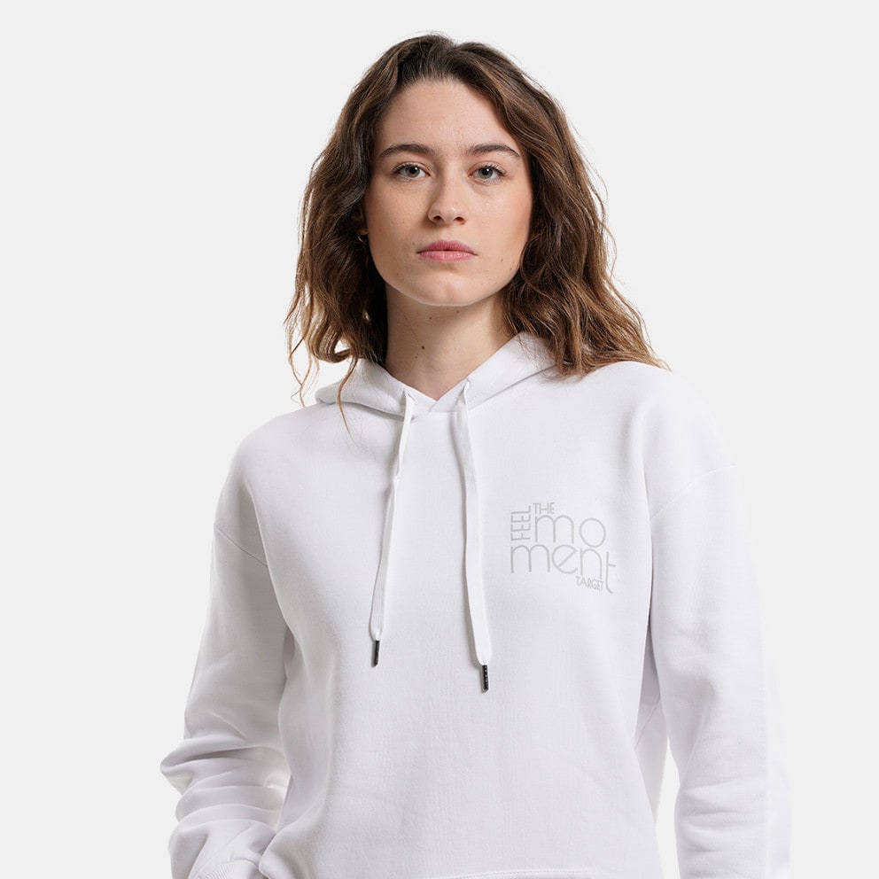 Target Loose Fleece "Moment Loose" Γυναικεία Μπλούζα με Κουκούλα