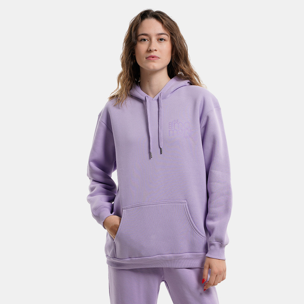 Target Loose Fleece "Moment Loose" Γυναικεία Μπλούζα με Κουκούλα