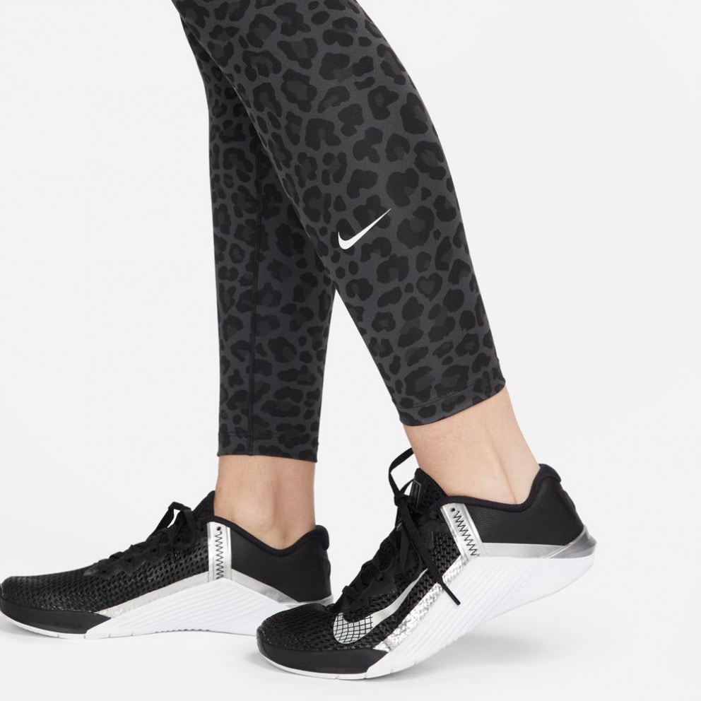 Nike black oversized leopard swoosh leggings sale