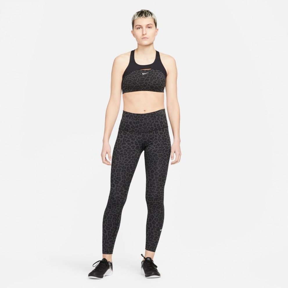 Nike black oversized leopard swoosh leggings sales