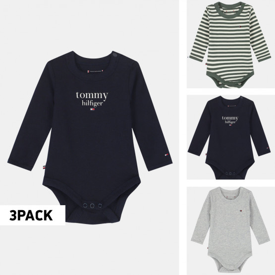 Tommy Jeans Baby 3-Pack Βρεφικά Κορμάκια