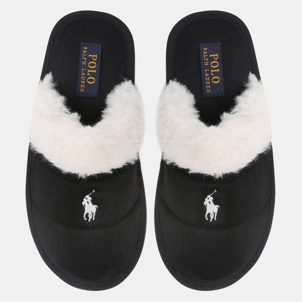 Polo Ralph Lauren Kelcie Women's Slippers Black3RLS-RF103567-BLK