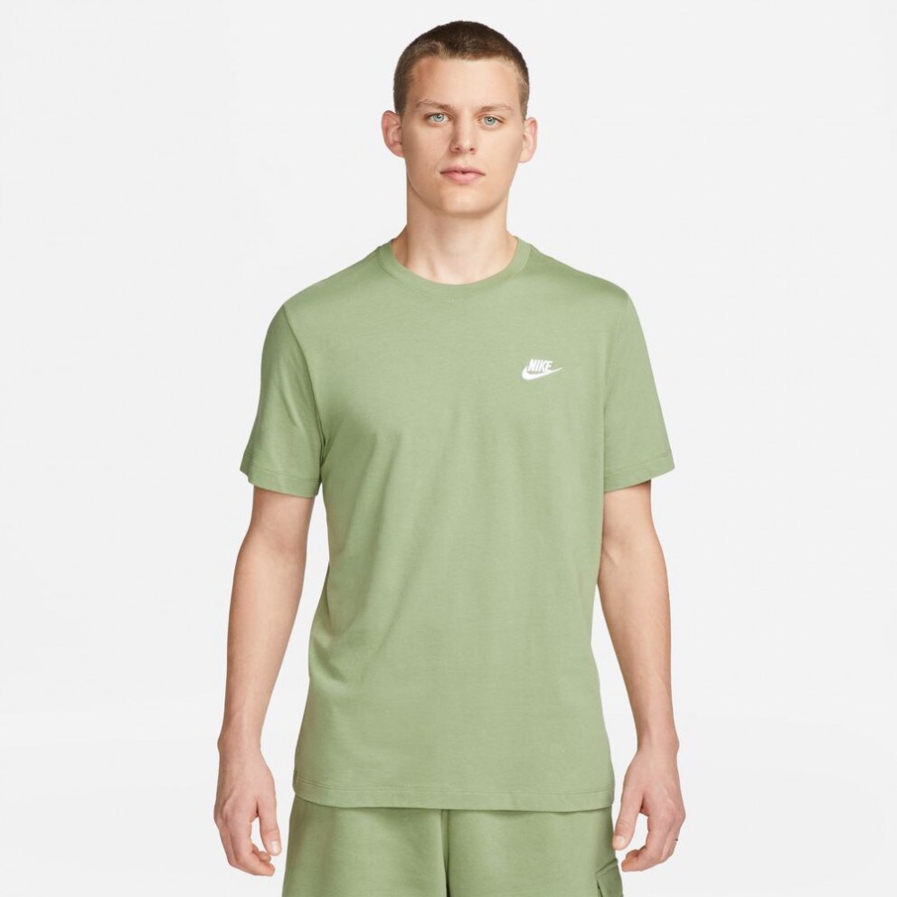 Nike wearing Sportswear Club Men s T Shirt Green AR4997 nike