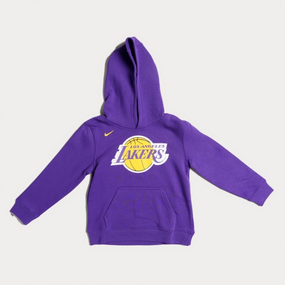 Outerstuff Nike Youth Los Angeles Lakers Purple Club Logo Fleece Sweatshirt, Boys', XL