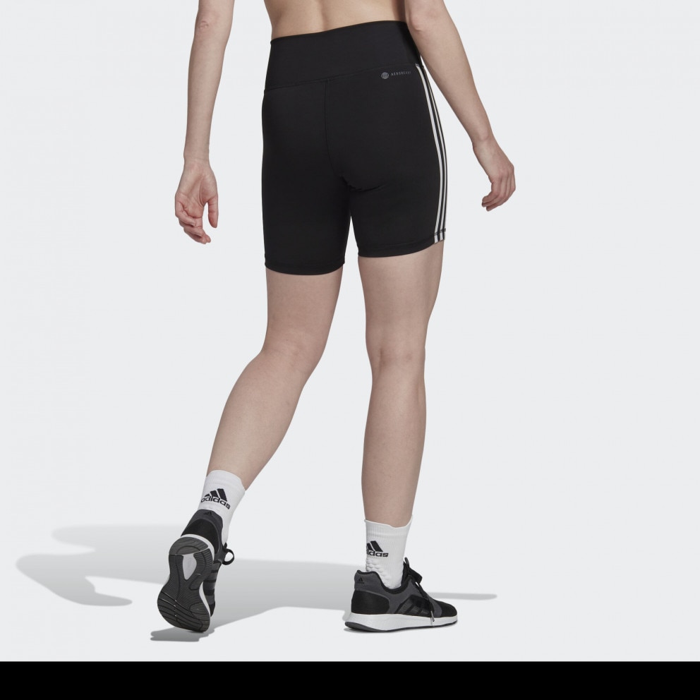 adidas Training Essentials 3-Stripes High-Waisted Γυναικείο Biker Σορτς