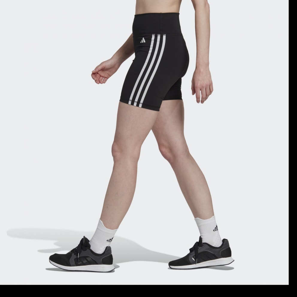 adidas Training Essentials 3-Stripes High-Waisted Women's Biker Short