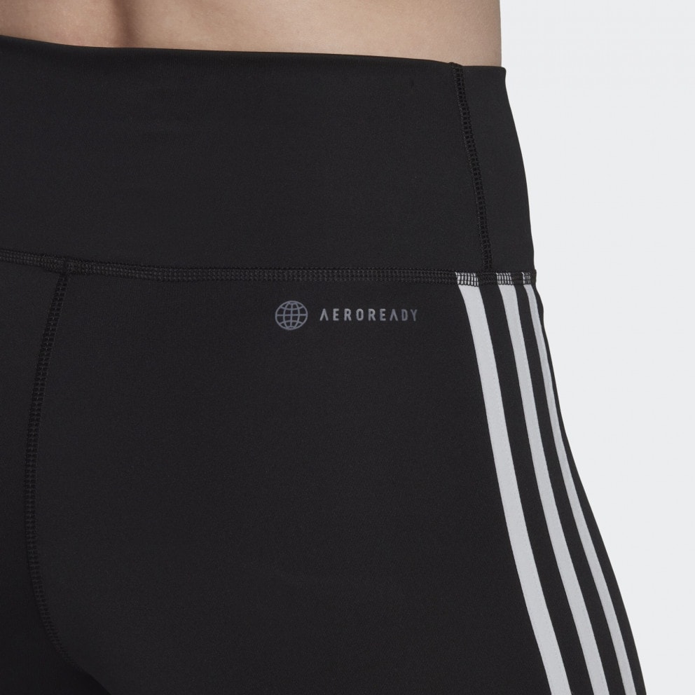 adidas Training Essentials 3-Stripes High-Waisted Women's Biker Short