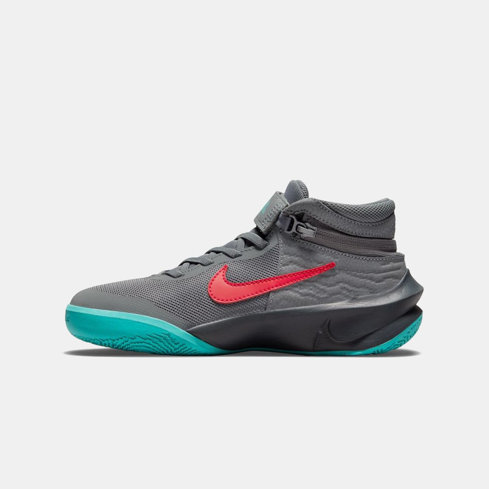 nike air 2015 2017 price list india - 008 - Nike Hustle 10 FlyEase Kids' Basketball Shoes Grey DD7303