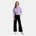 Target Loose Fleece "Moment Loose" Γυναικεία Cropped Μπλούζα με Κουκούλα