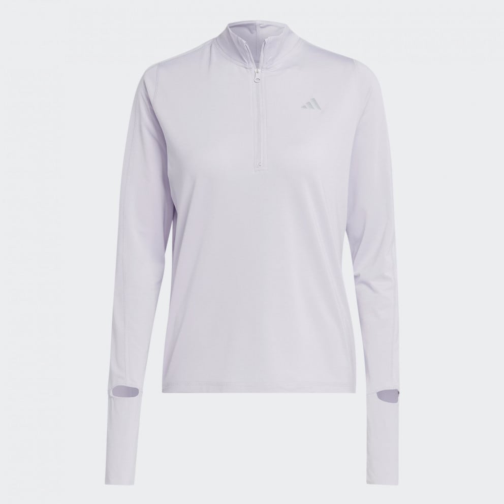 adidas Performance Fast 1/2 Zip Γυναικεία Μπλούζα με Μακρύ Μανίκι