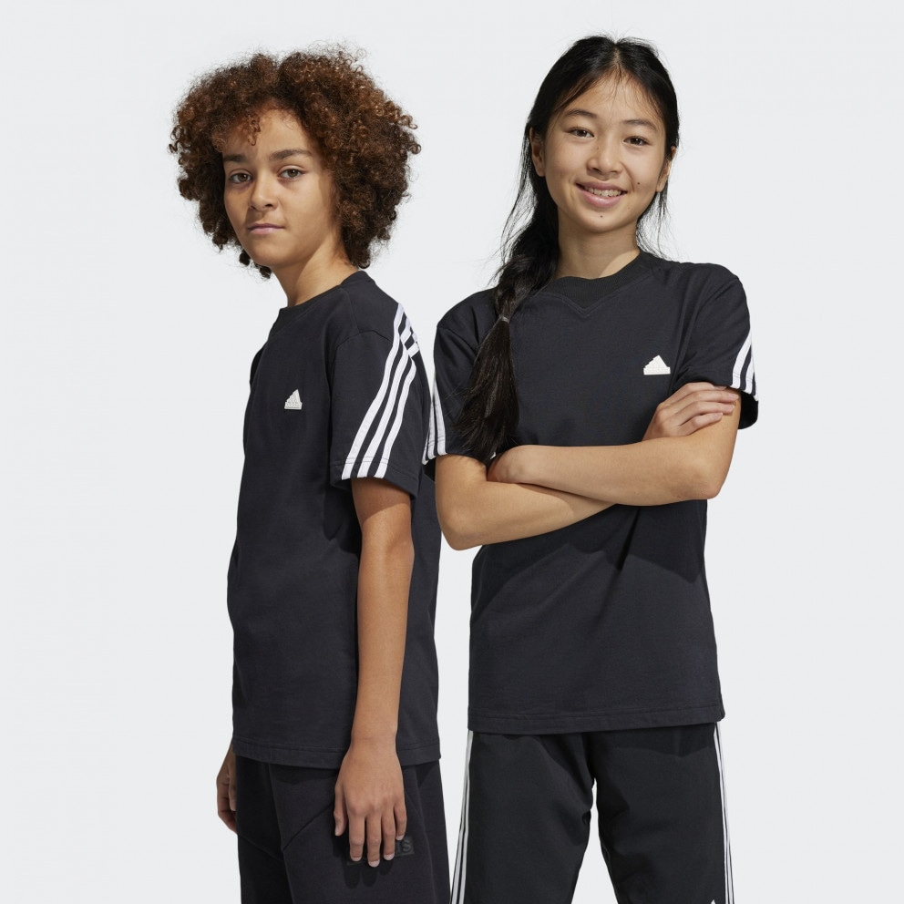 adidas Sportswear 3 - Stripes Kids' T - shirt Black/White HR6308 - amazon  adidas briefs girls women