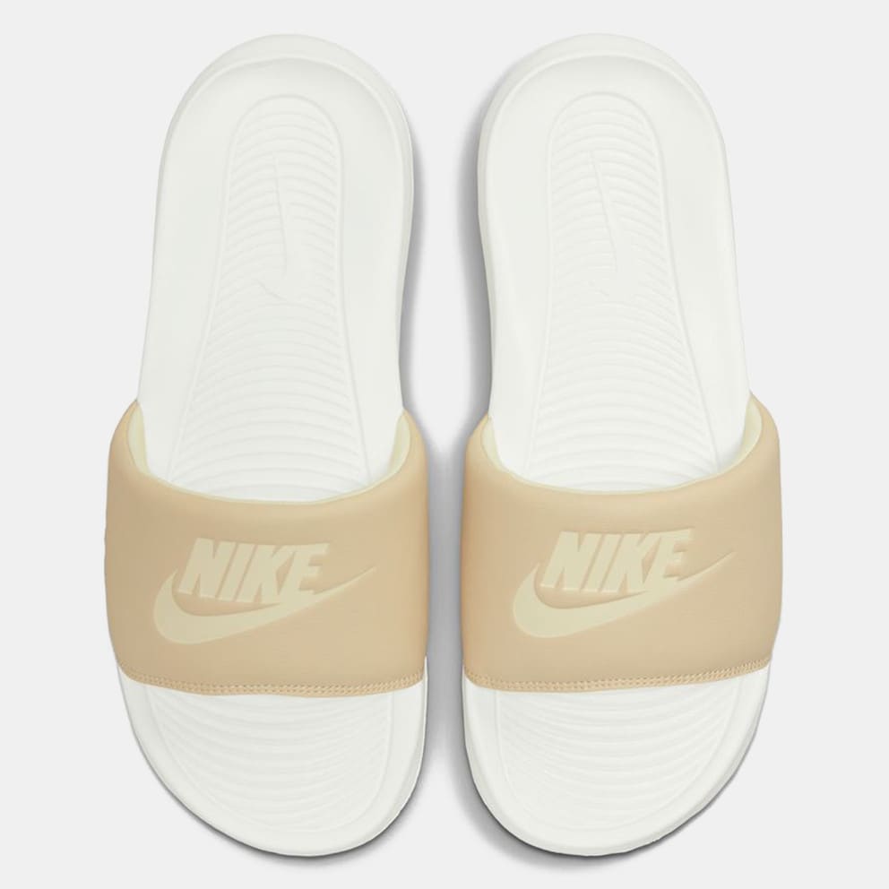 Nike Victori One Slide Women s Slides Beige CN9677 108 nike sb lunar one shot black and ivory color women