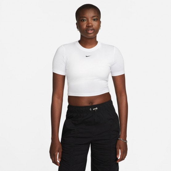 Nike Sportswear Essential Women's Cropped T-shirt White FB2873-100