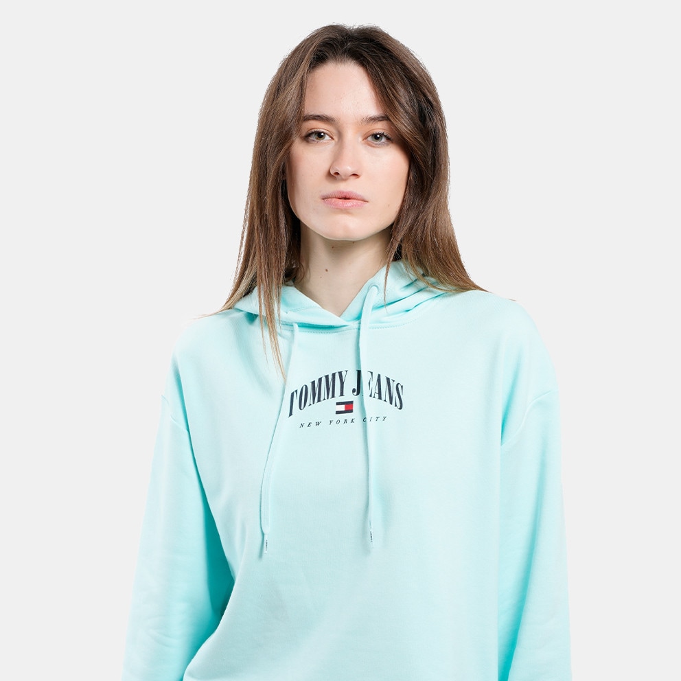 Tommy Jeans Essential New York City Cropped Women s Hoodie Blue DW0DW14852 CSP