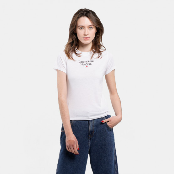 Rey Logo Jeans hilfiger - - White Essential YBR shirt Women\'s T Tommy - пальто Rey DW0DW14899 пухове tommy