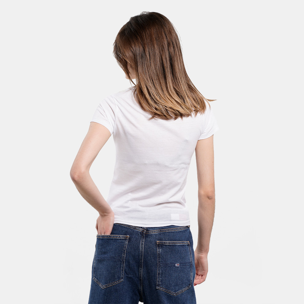 пухове пальто tommy Rey hilfiger - YBR - shirt White DW0DW14899 - Tommy Rey Jeans  Essential Logo Women's T