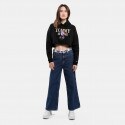 Tommy Jeans Cropped Tj Luxe 3 Γυναικεία Μπλούζα με Κουκούλα