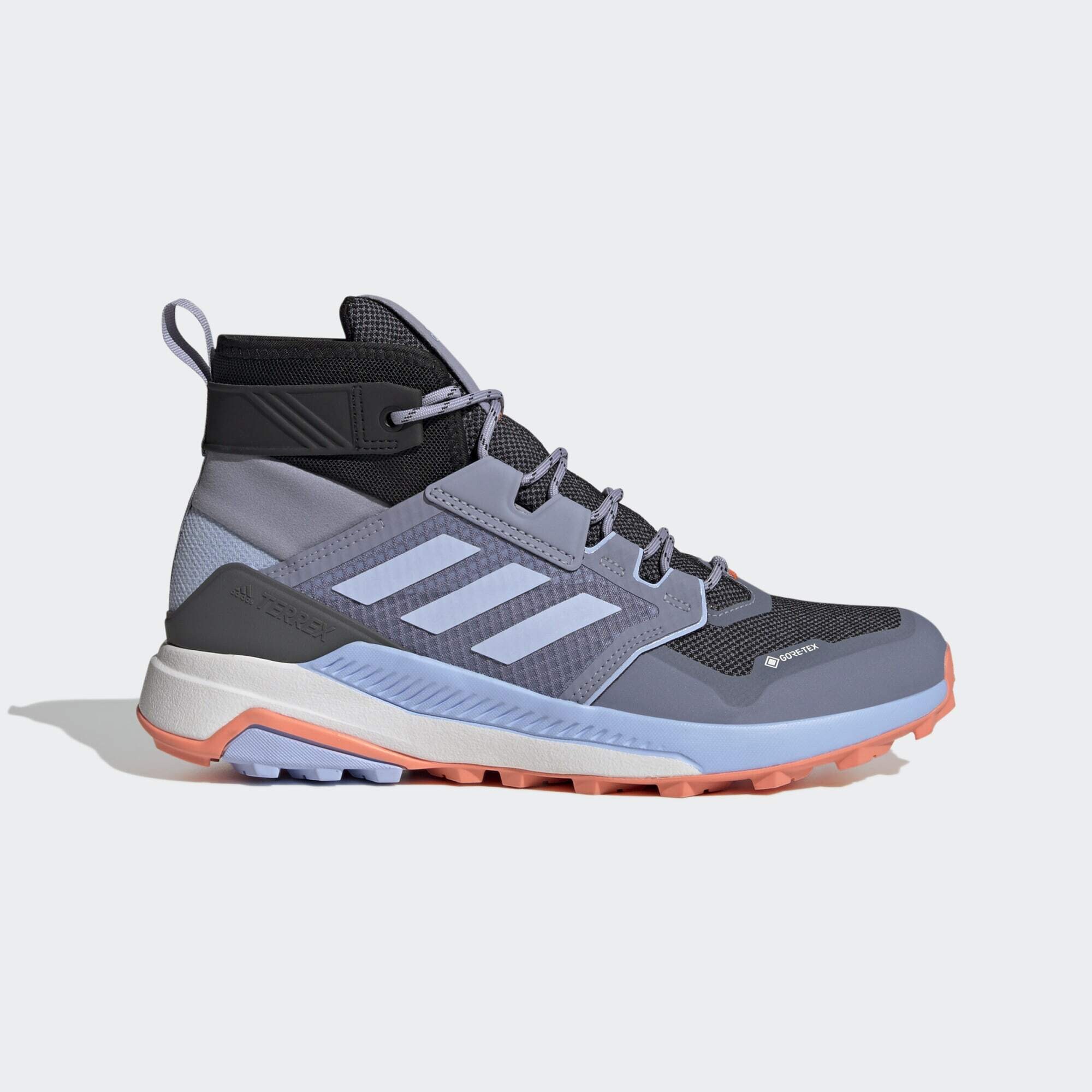 adidas Terrex TRAILMAKER MID GORE - TEX HIKING SHOES Silver Violet / Blue Dawn / Core Black HP2074 - adidas slides youth