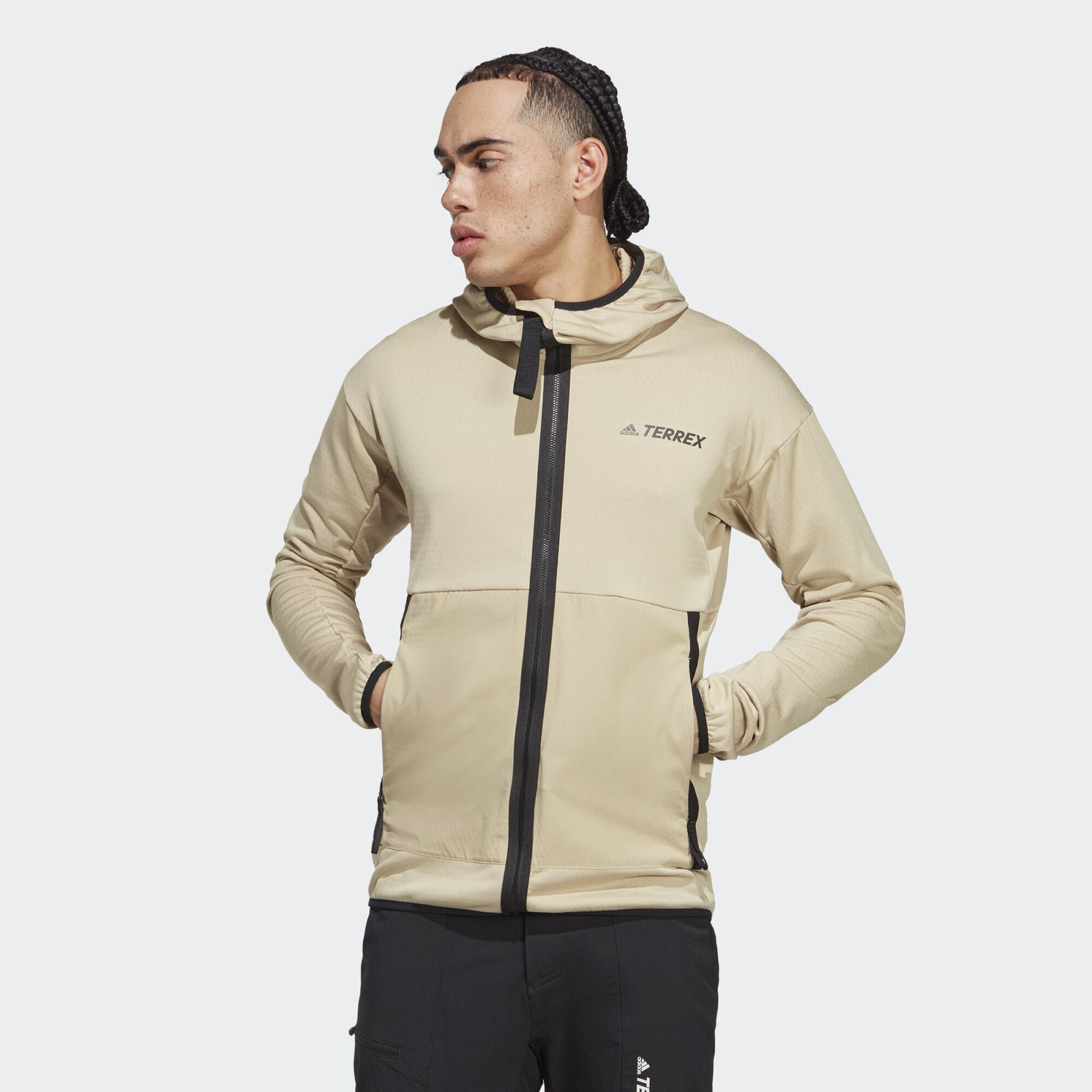 adidas Terrex Terrex Tech Flooce Light Hooded Hiking Jacket (9000141135_67785)