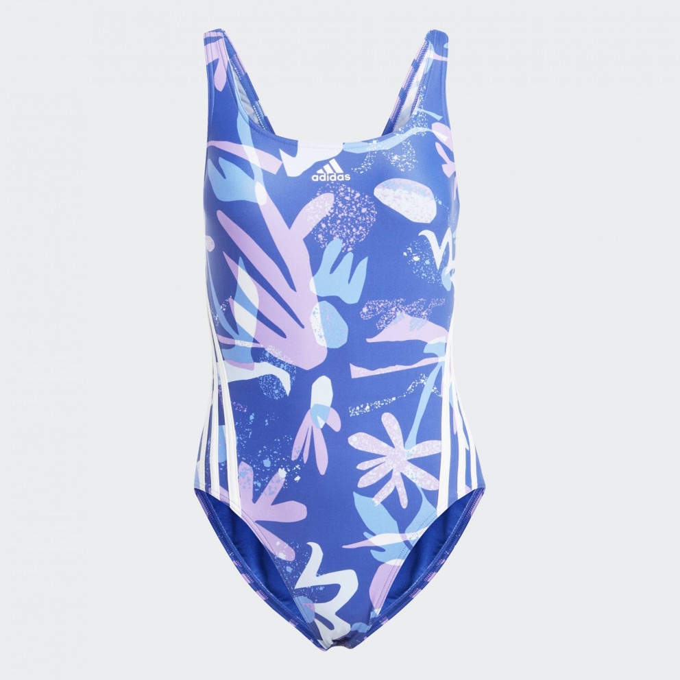 adidas Floral 3-Stripes Swimsuit