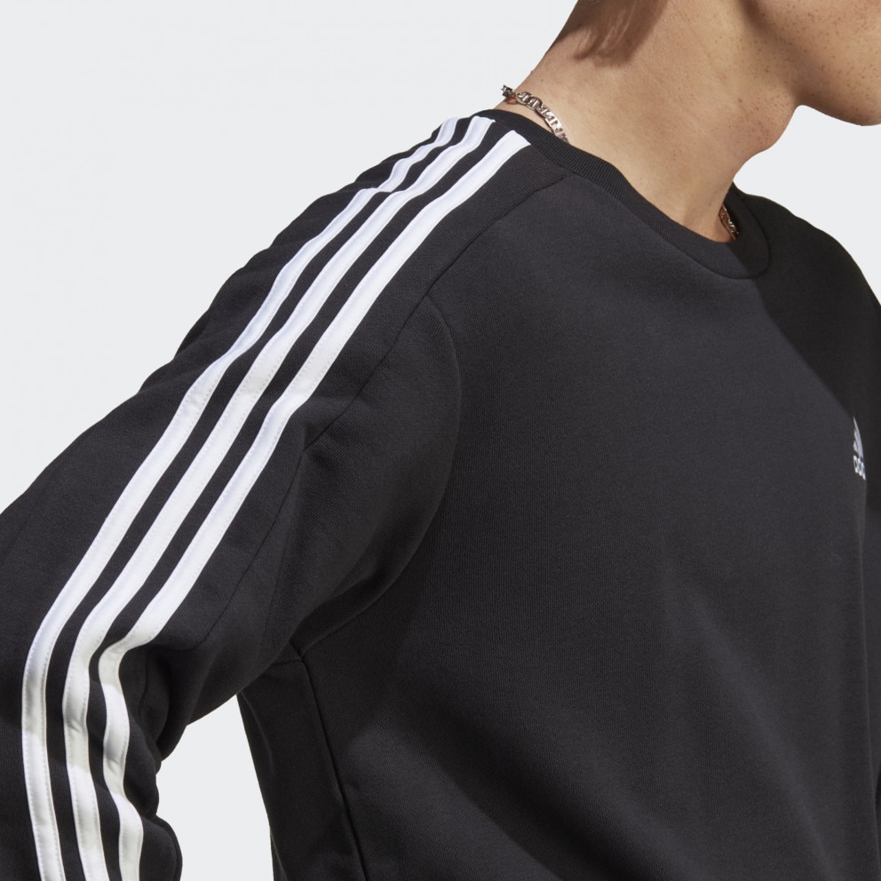 adidas Essentials French Terry 3-Stripes Sweatshirt BLACK IC9317