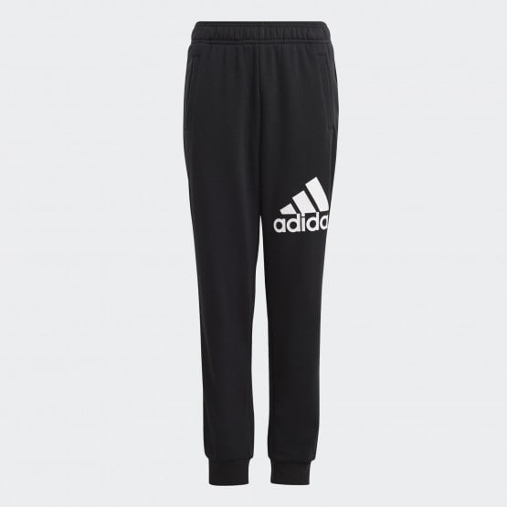 adidas Essentials Regular Fit Big Logo Cotton Pants BLACK WHITE H47140