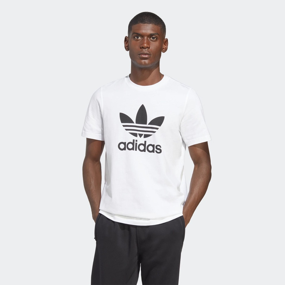 Adidas Black Originals Trefoil Men's White T-Shirt