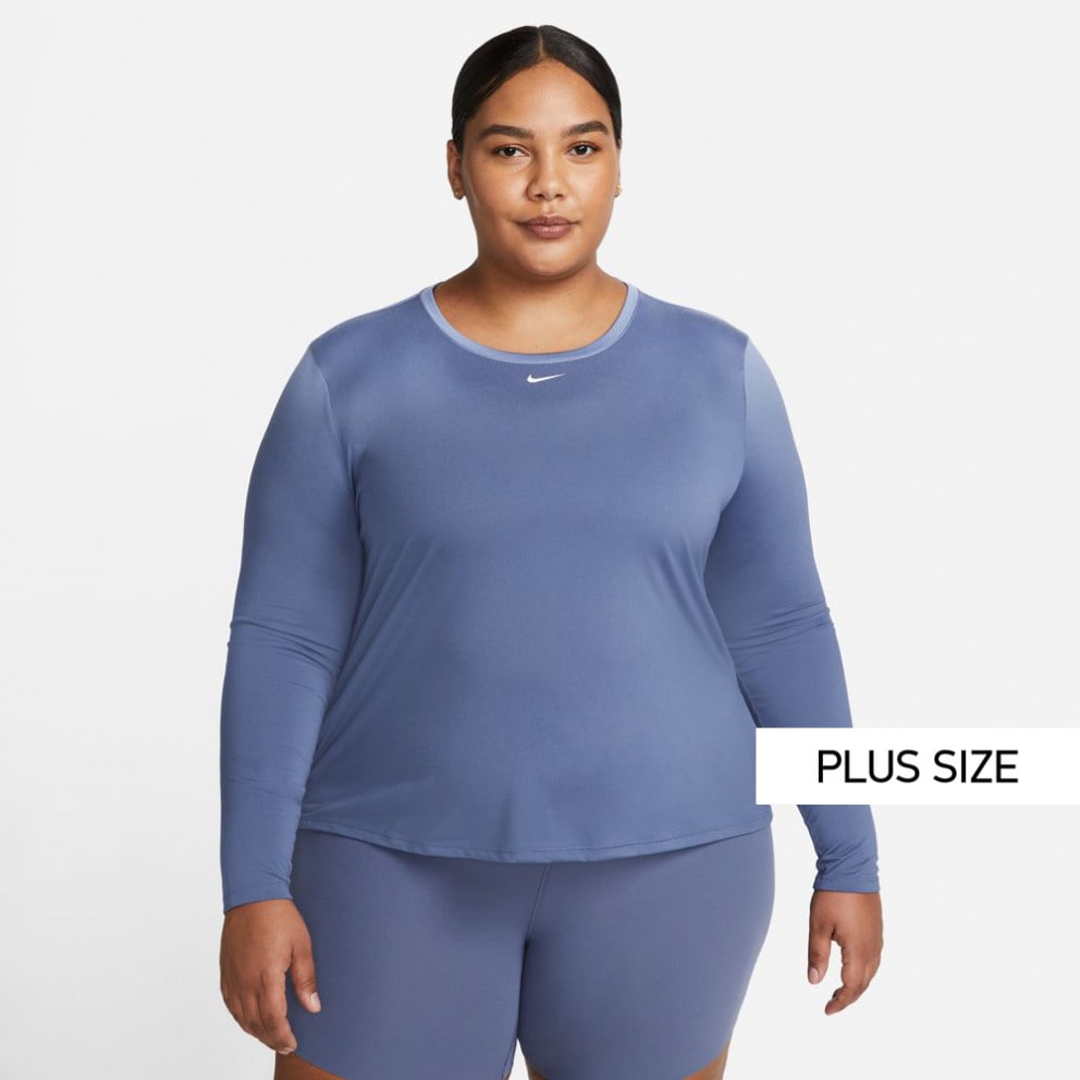 Nike Dri-FIT One Plus Size Γυναικεία  Μπλούζα με Μακρύ Μανίκι