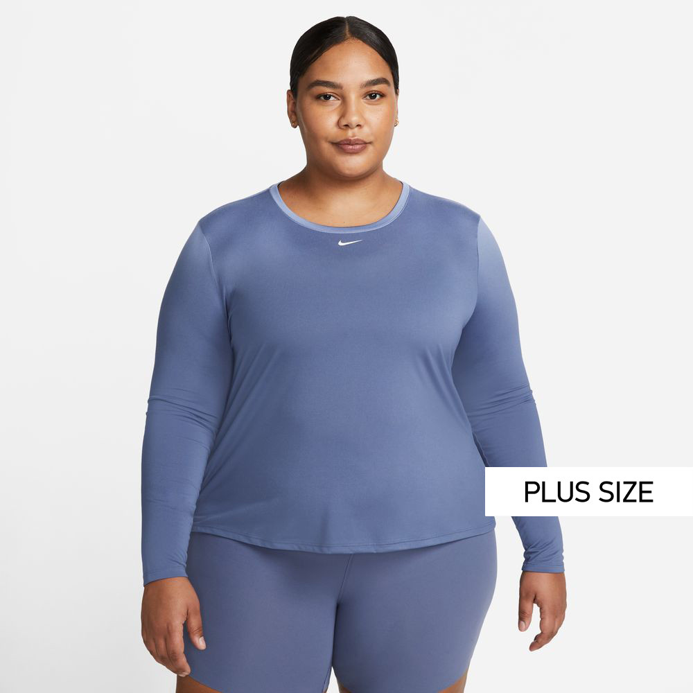  Nike Dri-FIT One Plus Size Γυναικεία Μπλούζα με Μακρύ Μανίκι (9000129311_49255) 2025