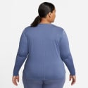 Nike Dri-FIT One Plus Size Γυναικεία  Μπλούζα με Μακρύ Μανίκι