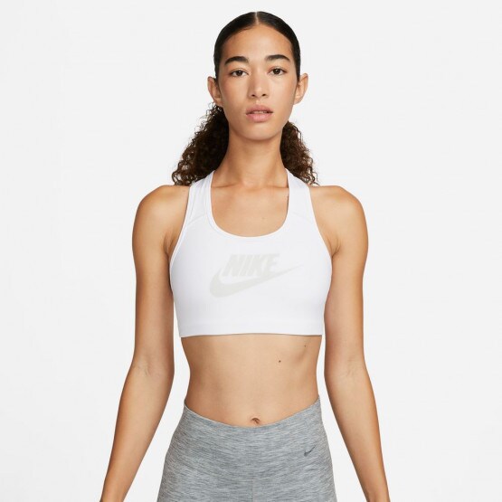 Nike Girls' Sportswear Classic Veneer Sports Bra Black/White Medium