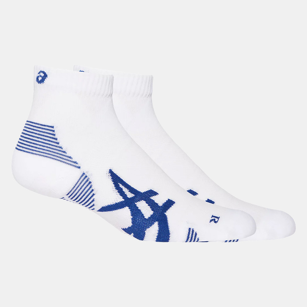 ASICS 2-Pack Cushion Run Quarter Unisex Socks