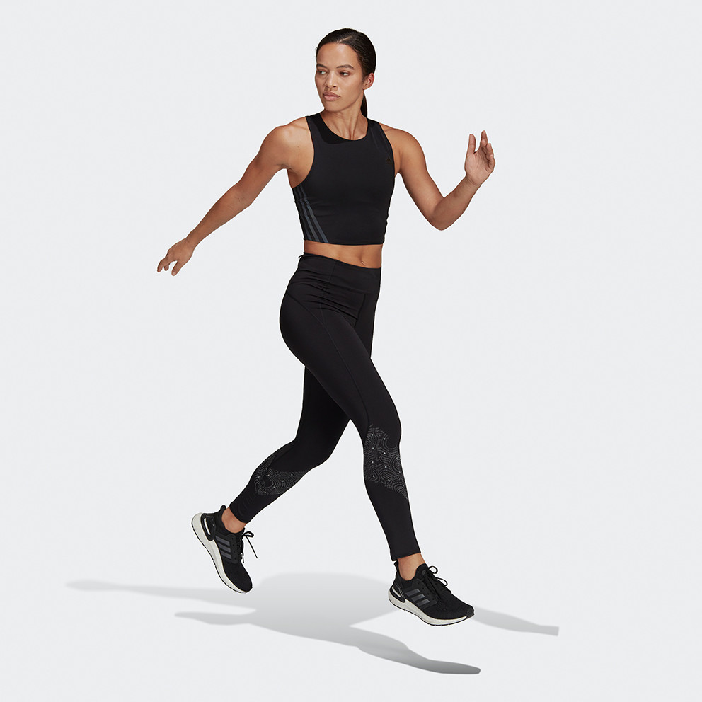 adidas Perfrmance Run Icon Cropped Γυναικεία Αμάνικη Μπλούζα