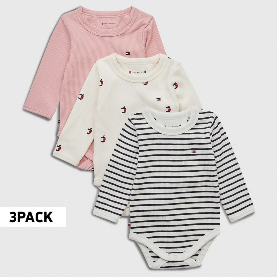 Tommy Jeans Baby Body 3-Pack Βρεφικά Κορμάκια