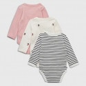 Tommy Jeans Baby Body 3-Pack Βρεφικά Κορμάκια